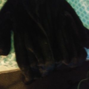 Black Mink Fur Coat